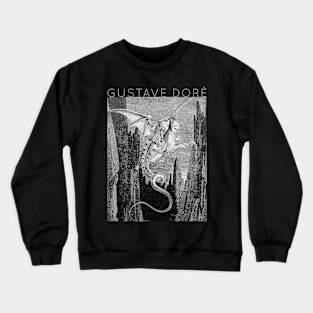 Gustave Doré - The Flight of Geryon - Virgil and Dante Crewneck Sweatshirt